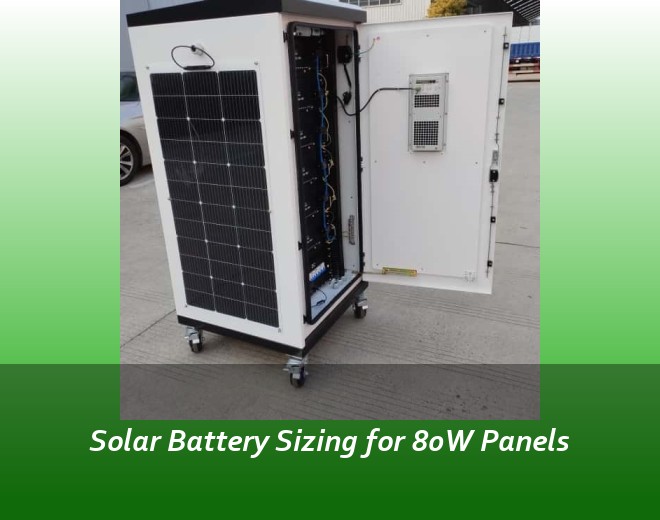 Solar Battery Sizing for 80W Panels